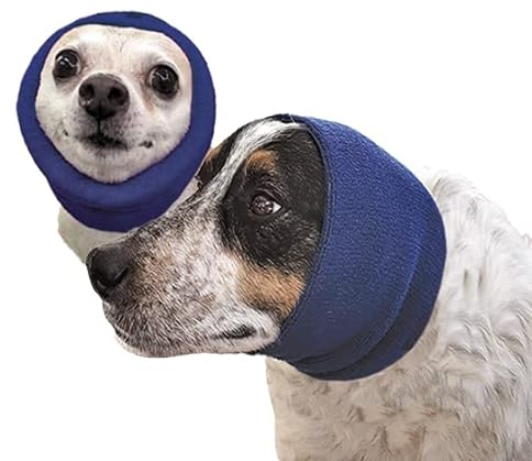 Happy Hoodie, das Original Beruhigungsband für Hunde und Katzen, 2er-Pack (1 klein, 1 groß), zur Angstlinderung und Beruhigung von Hunden, Geräuschunterdrückung für Hunde, das Wunderwerkzeug für