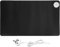 Vikye Heated Mouse Pad, 24 In X 14 In Electric Warm Desk Pad with 3 Temperature Control, Warm Large Mouse Pad for Home School Office (Black) (UK Plug)