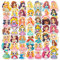 50 Stück Mädchen Prinzessin Aufkleber Pack Maiden Princess Sticker Set Wasserdichte Vinyl Sticker für Laptop Kinder Autos Motorrad Fahrrad Skateboard Gepäck Koffer Computer Aufkleber Graffiti Decal