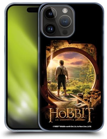 Head Case Designs Offizielle The Hobbit An Unexpected Journey Hobbit in der Tür Schluessel Kunst Harte Rueckseiten Handyhülle Hülle Huelle kompatibel mit Apple iPhone 15 Pro Max
