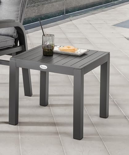 Destiny Beistelltisch Capri Aluminium, 47x47x43cm, anthrazit