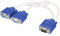 sourcing map VGA Splitter Cable, VGA 2 Female to VGA 1 Male Cable with Ring Adapter Monitor Converter Video Cable for Projector