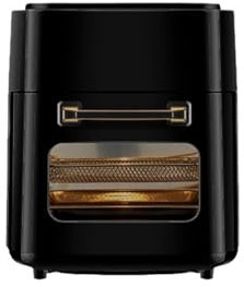 Food essentials and family helpers Smart Air Fryer Oil Free Electric Fryer 1400W High Power Turkey Oven 15L Oil Free Steam Air Frying Pan Oven Smart assistant Enjoy life (Color : White, Size : UK)