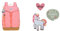LÄSSIG Kinder Wanderrucksack Kinderrucksack & Textilsticker selbstklebend/Textile Woven Sticker Unicorn