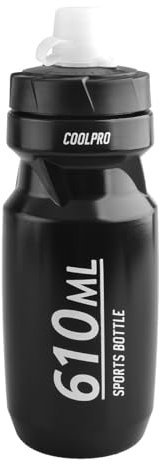 TRIWONDER Sport Trinkflasche 610ml 710ml BPA-frei Sportflasche Fahrrad und Mountainbike Wasserflasche für Fahrrad, Fitness, Outdoor, Joggen (Schwarz, 610 ml)