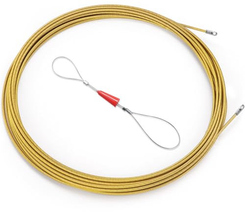 FISHOAKY Guía de Cable de 15 m, 7 mm Todo Acero Ayuda de extracción de Cables, Guia Pasacables Dispositivo para Endoscopio