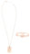 LALADEFIEE Lock Bracelet Key Necklace Heart Shape Titanium Steel Bracelet for Valentine's Day Stylish Jewelry Accessory