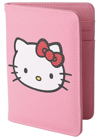 Hello Kitty Custodia per passaporto – Custodia da viaggio con licenza ufficiale, simpatico regalo Sanrio, Hello Kitty Rosa Viso