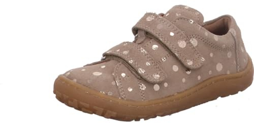 Froddo Flexible Leder Sneaker Doppelklett * Barefoot Base G3130240 (34 Beige, EU Schuhgrößensystem, Grundschulkind, Numerisch, M, 30)