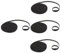 jojofuny 4 Rollen Kabel Kabel Klaue Allzweckraum Pumpe Oh Clips drahtbinderücken kabelhalter Kordel-Organizer-Klebestreifen Wiederverwendbare Kabelorganisatoren Nylon Black