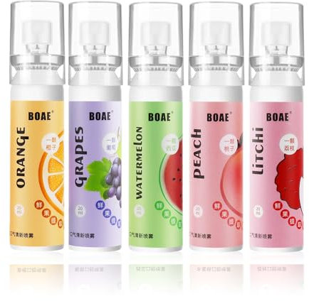 5 piezas Spray Para El Aliento Bucal Espray, Spray Cuidado Bucal Refrescante Aliento,Ambientador Bucal en Spray, Spray de Aliento para el mal Aliento, Sabor a Fruta Espray Bucal