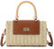 EVEOUT Rattan Crossbody Bag Women Summer Elegant Wicker Basket Handbag Boho Woven Straw Shoulder Bag with Handle for Beach Holiday