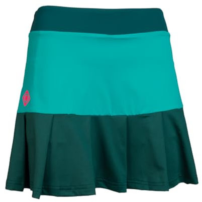 Izas Cantal Skirt Gonna da paddle da donna con pantaloni interni. Mini gonna elastica e traspirante con pieghe e tasche multiple., Ceramic/Fucsia Fluor, M