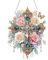 Lxmsja 5D Diamond Painting Anhänger Kreuz, Blume Diamond Painting Fensterbilder Beidseitig für Erwachsene Kinder, Bastelset Kreativ Set, Hängend Ornament Kranz Tür Fenster Wand Eingang Decor