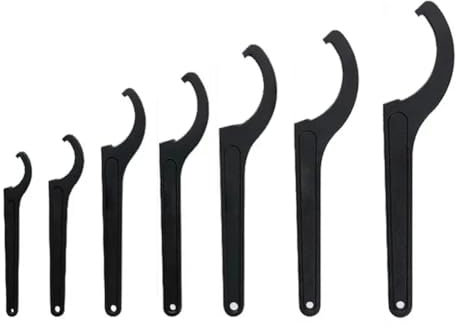Vocdikficy 22-72mm Schraubenschlüssel Werkzeug-Einsteller Motorrad Fahrrad Stoßdämpfer Schraubenschlüssel Vorspannungshaken C-Schraubenschlüssel Werkzeugsatz Handwerkzeug