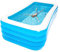Piscina gonfiabile da giardino gigante, rettangolare, 3,18 m x 1,8 m x 0,75 m, adatta a tutte le età, unisex, resistente e facile da gonfiare