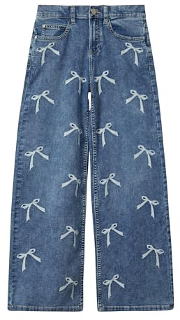 s.Oliver Wide Leg Jeans mit Stickerei/Regular Fit/Mid Rise