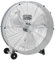 vidaXL Ventilador de tambor con ruedas, 3 marchas, color plateado, diámetro de 77 cm