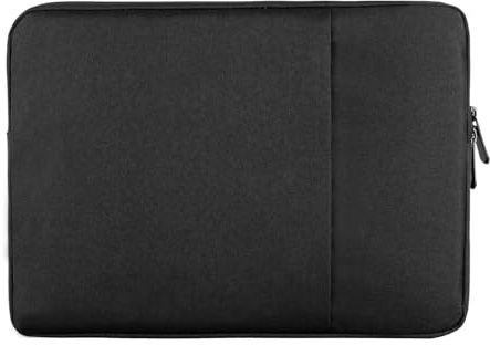 16.1 Pouces Housse pour Ordinateur Portable en Polyester Étui de Protection Vertical avec Poche à Fermeture Éclair pour Écran 15.6-16,1 Pouces