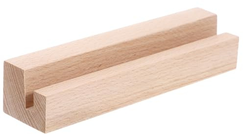 Alipis Holzsockel Für Kalender Und Notizkarten Stehender Fotohalter Aus Holz Tischdekoration Multifunktionaler Sockel Für Schilder Und Karten