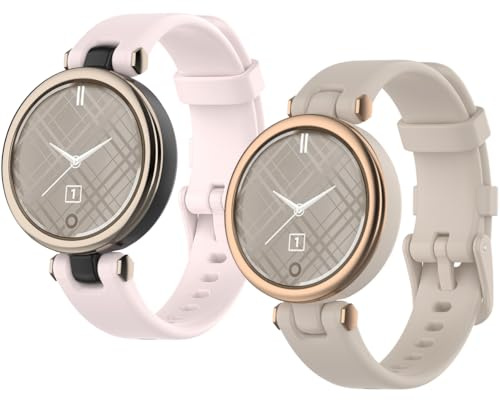 CyuCyu Ersatzarmband Kompatibel mit Garmin Lily Armband Silikon Sportarmband für Damen Herren [2er Set]