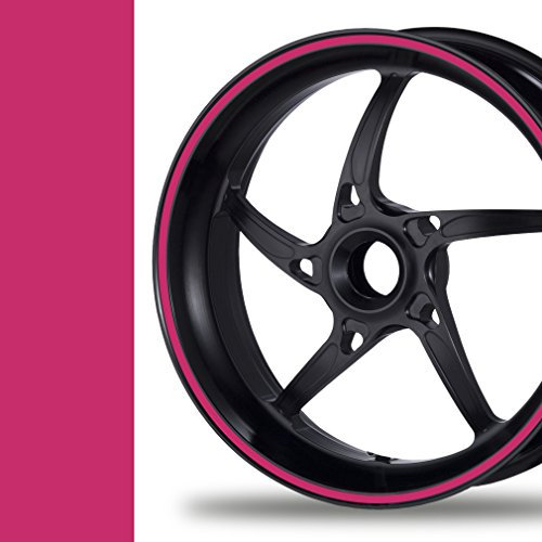 NEW! Felgenrandaufkleber Classic Style Auto Motorrad Felgenaufkleber (5mm, pink)
