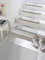 Hanse Home Stufenmatten Fancy – Treppen-Teppich Treppenmatten Selbstklebend Sicherheit Stufenteppich halbrund für Treppenstufen – Grau, ca. 23x65cm 15 Stück