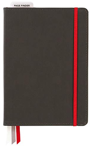 C.R. Gibson Notizbuch, Kunstleder, gepunktet, 15,2 x 21,6 cm, 240 Seiten, Schwarz
