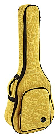 Ortega Guitars Jean Guitar Gigbag - 4/4 Klassische Gitarren Tasche - Höhe 105 cm - Breite 39 cm - Mit Schultergurten - Baumwolle / Leinen, Gelb (OGBCL-SUJ)
