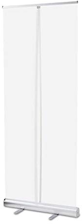 DORALO Roll Up Spuckschutz Mit Kassette, Spuckschutz Transparente Folie, Spritzschutz Trennwand Abtrennwand, Transparantes Roll Banner Schutzwand, 60 × 160 cm,Plastic Steel,60×160cm