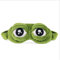DBSUFV Lustige kreative Pepe der Frosch trauriger Frosch 3D-Augenmaske Abdeckung Schlafrest Cartoon Plüsch Schlafmaske Nettes Anime Geschenk