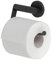 Tiger Noon Toilettenpapierhalter, schwenkbarer Toilettenrollenhalter aus Edelstahl, Farbe: Schwarz, BxHxT: 13,2 x 9 x 4 cm