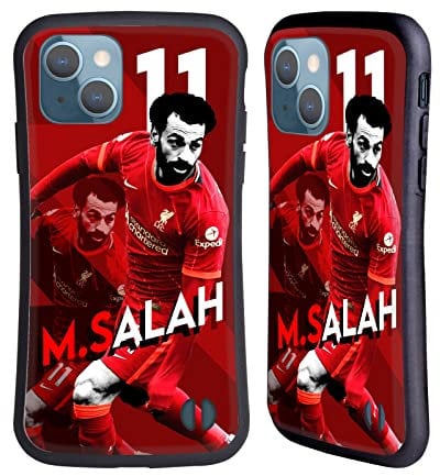 Head Case Designs Officially Licensed Liverpool Football Club Mohamed Salah 2021/22 First Team Hybrid Case Compatible With Apple iPhone 13