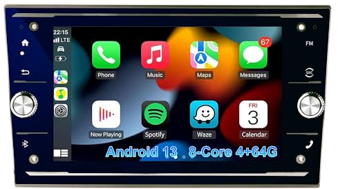 AneQu Android Autoradio für Opel Corsa Vivaro Antara Vectra Sigum Combo Zafira Astra Meriva 8-core 4G RAM+64G ROM Navigatore GPS 7 ''bul-Ray HD Screen, Support Carplay