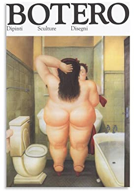 HUIHUO Kunst-Posterdruck von Fernando Botero, Poster, Leinwand-Kunstposter und Wandkunst, Bilddruck, moderne Familienschlafzimmer-Dekoration, Poster, 50 x 75 cm