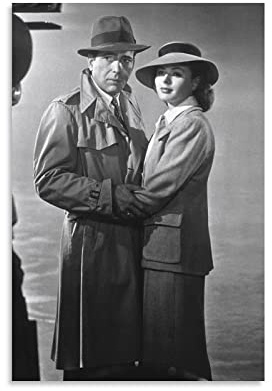 LEIYING Casablanca Film American Oscar-Film, Leinwandbild, Poster, Wandkunst, dekoratives Bild, Drucke, moderne Dekoration, 40 x 60 cm