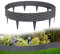 TRMLBE Bordure de Pelouse 100cm 10 Pièces Bordure de Parterre en Plastique Souple Aspect Rotin Clôture de Parterre pour Parterre de Fleurs Jardin Pelouse, Anthracite