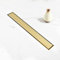 Elefloom Linearer Duschablauf, Gold Duschablauf 91,4 cm mit 2-in-1-Flieseneinsatzabdeckung, PVD AISI 304 Edelstahl Gold Dusche Bodenablauf, Duschablauf mit Haarfänger und verstellbaren Füßen