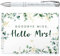 Tenare Goodbye Miss Hello Mrs JGA Gästebuch mit Graviertem Stift Botanisches Junggesellinnenabschied Erinnerungsalbum JGA Buch Team Braut Gästebuch Braut Erinnerungsbuch für Hochzeit Brautparty