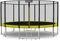 Baunsal® Trampolin Outdoor Ø 396 cm (EXD) gelb als Komplettset mit Federabdeckung, Sprungmatte, Netz und Leiter - Gartentrampolin Spielzeug für Kinder