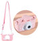 Labstandard Camera Case, Pink Silicone Cartoon Kids Slr Digital Camera Protective Bag Dog/Cat