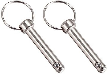 METALLIXITY Rapido Rilascio Perni (8mmx42mm) 2pz, Carbonio Acciaio Tirare Perno - per Cantiere Navale, Allestimento Navale, Capote Barca