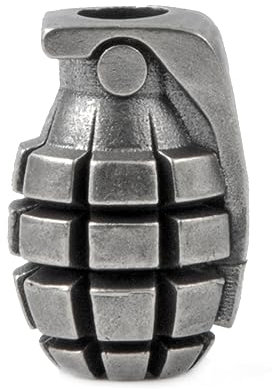 FLAMEDUKE Knife Lanyard Beads - Lost-Wax Cast Paracord Bead for Knife, w/ 550-Slot, Brass Paracord Beads for EDC/Survival Kits, Zipper Mods & Tactical Rigging | Men's Gift Kit (FD-037-B)