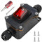Interruptor en línea impermeable de 220 V CC 30 A DPST de 4 pines, IP67, interruptor de cable, interruptor de encendido/apagado, interruptor basculante, resistente al agua para uso en exteriores en