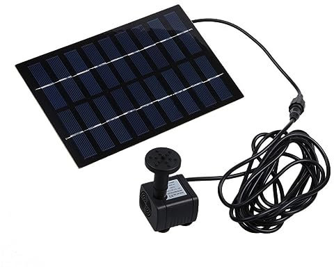 Yardwe Garten Brunnen Pumpe Vogel Bad Brunnen Pumpe Wasser Schwimmenden Brunnen Teich Wasser Brunnen Solar Teich Brunnen Solarbetriebene Teich Pumpe Solar Teich Pumpe Wasserpumpe