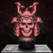 Nachttischlampe Schädel Samourai Japan deko Helm. Geschenkidee Mann Frau objekt Schädel Samourai Japan Nachtlicht Erwachsene deko Zimmer. Weihnachten