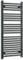 400mm Wide Black Heated Towel Rail Straight Flat Bathroom Warmer Radiator Rack Central Heating Turkish Zone (1200mm High)