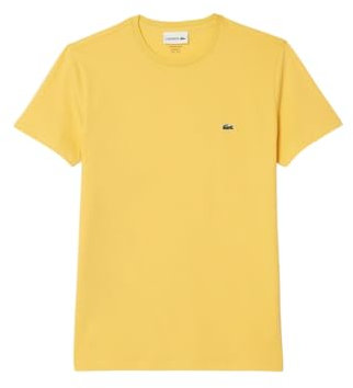 Lacoste SS T-Shirt für Herren, Jersey, Gelb (Cornsilk), Größe 6/XL, Hellgelb