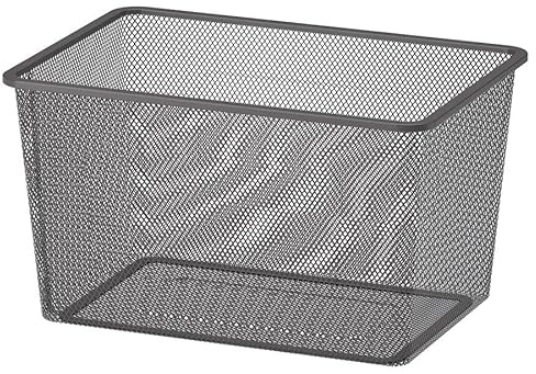 FAKHRI Organize in Style with TROFAST Mesh Storage Box - 42x30x23 cm, Available in Four Colors (Dark grey)