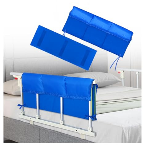 NEAUDE Bed Rail Pads for Elderly Adults Safety, Hospital Bed Railing Covers, Bedside Guard Rails Cover, Sleep Bumpers Foam Padding Cushion for King Queen Bed, Medical Bed Rail Padded Handicap